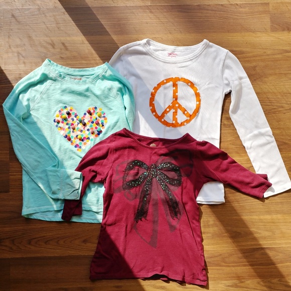 Cat & Jack Other - Girl's Long Sleeve Shirt Trio